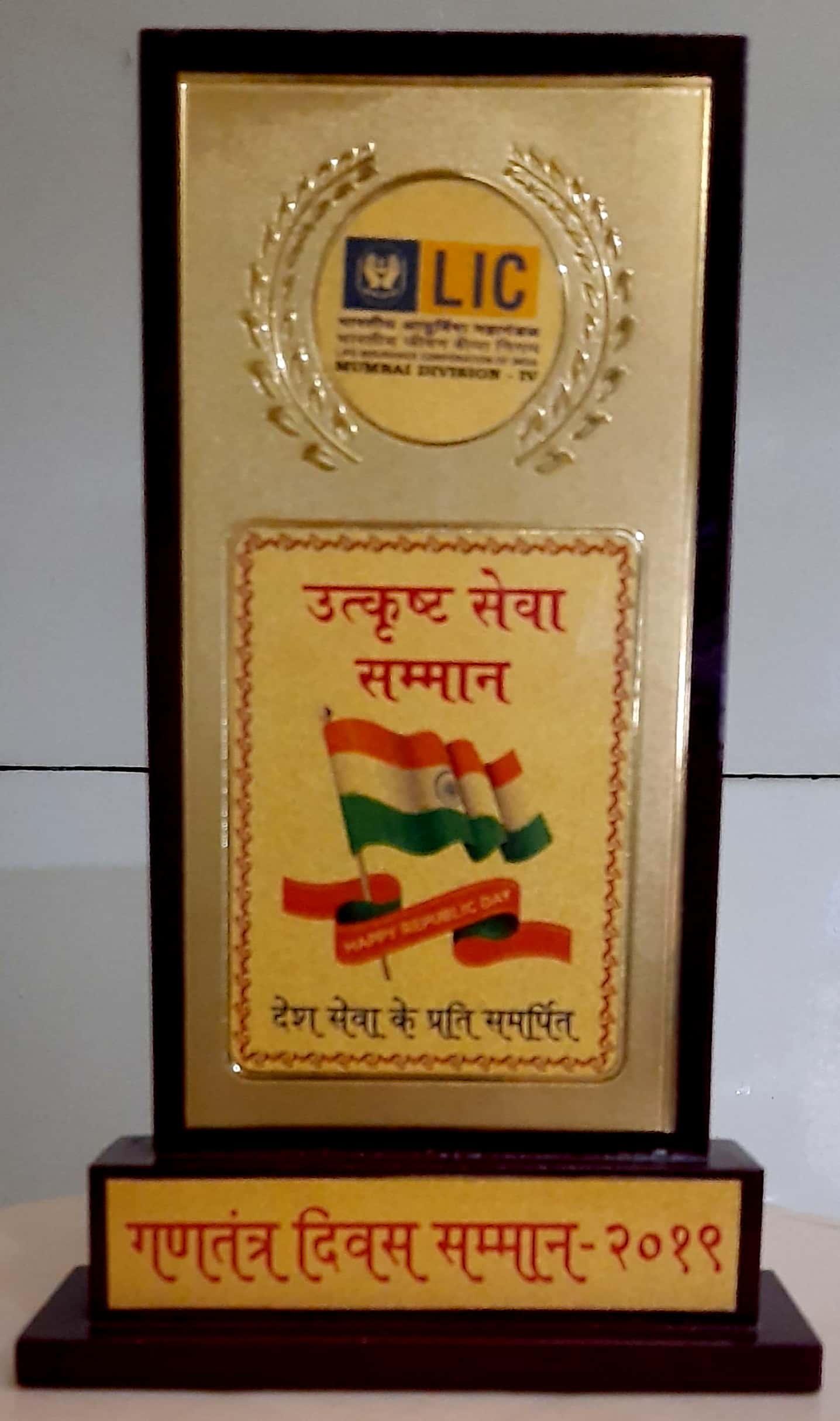 Trophy from LIC